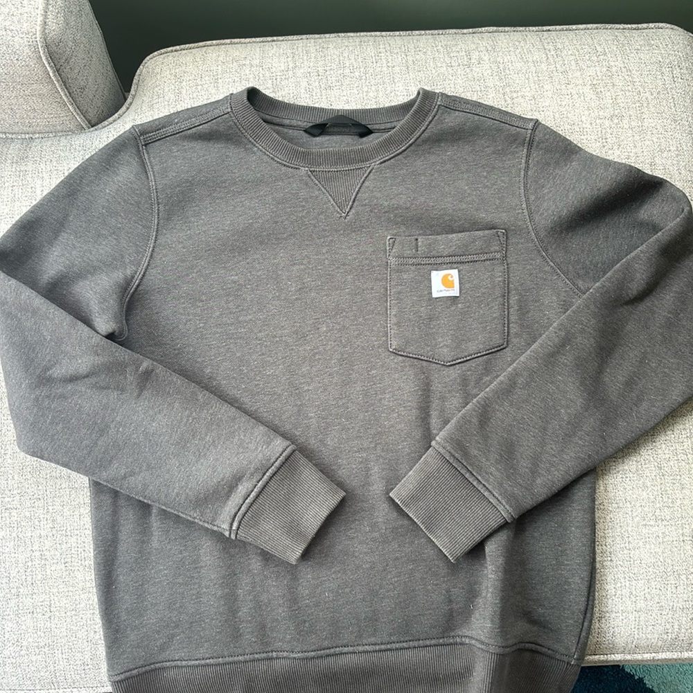 Carhartt Men's Charcoal Crewneck Sweater
